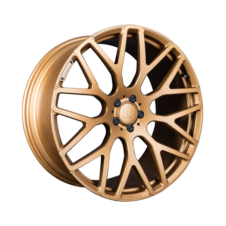 Jogo de Rodas BRABUS Monobloco Y Gold Platinum Mercedes AMG G 63 W465